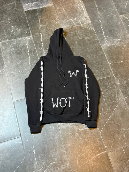 Black Barbed Classic Hoodie