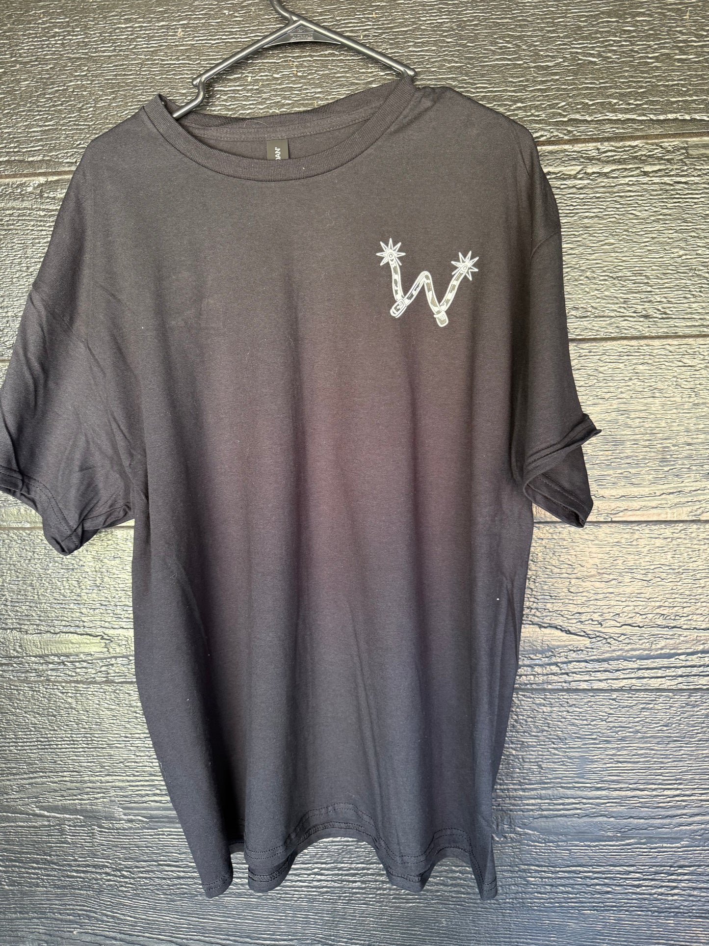 Black Cow print Spur W T shirt